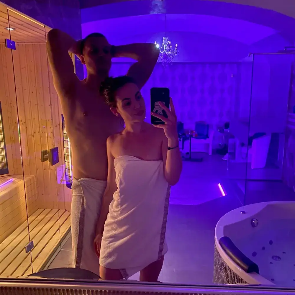 Lucie Raková s manželem, návštěva privátního wellness True Funny Relax